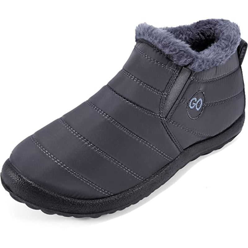 Womens Winter Snow Boots Fur Lined Warm Ankle Boots Slip On Waterproof Outdoor Booties Comfortable Shoes for Women - My Beach Shoes
