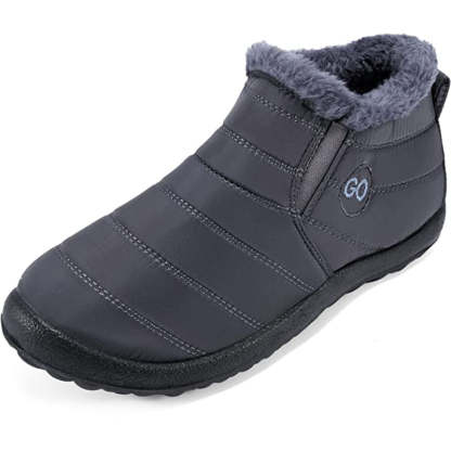 Womens Winter Snow Boots Fur Lined Warm Ankle Boots Slip On Waterproof Outdoor Booties Comfortable Shoes for Women - My Beach Shoes
