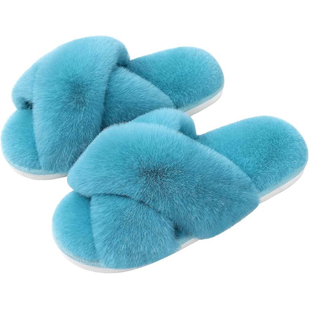 Comfy And Lightweight House Slippers With Non Slip Textured Outsole - My Beach Shoes