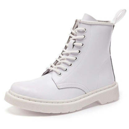 Leather Doc Ankle Boots - My Beach Shoes