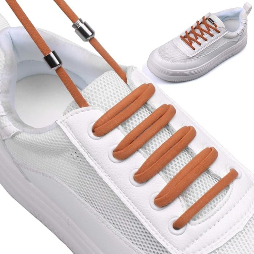 Half Round No Tie Elastic Stretch Tieless ShoelacesHalf Round No Tie Elastic Stretch Tieless Shoelaces - Image 14