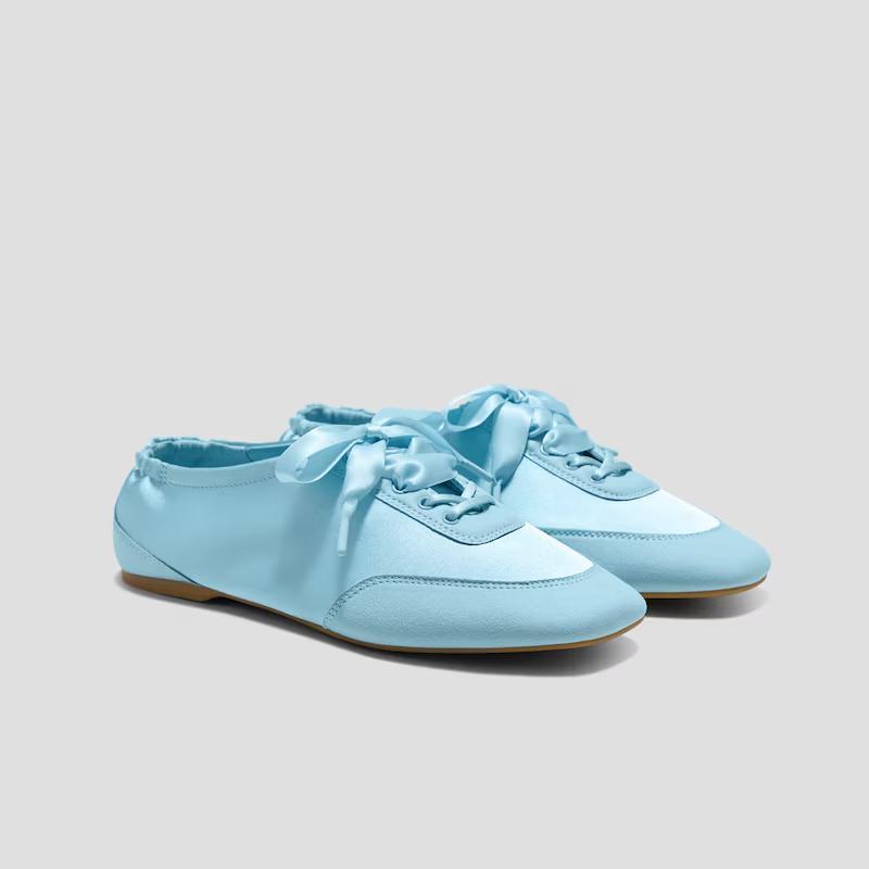 Casual Lace Streetwear Walking Ballet Sneakers For Women
