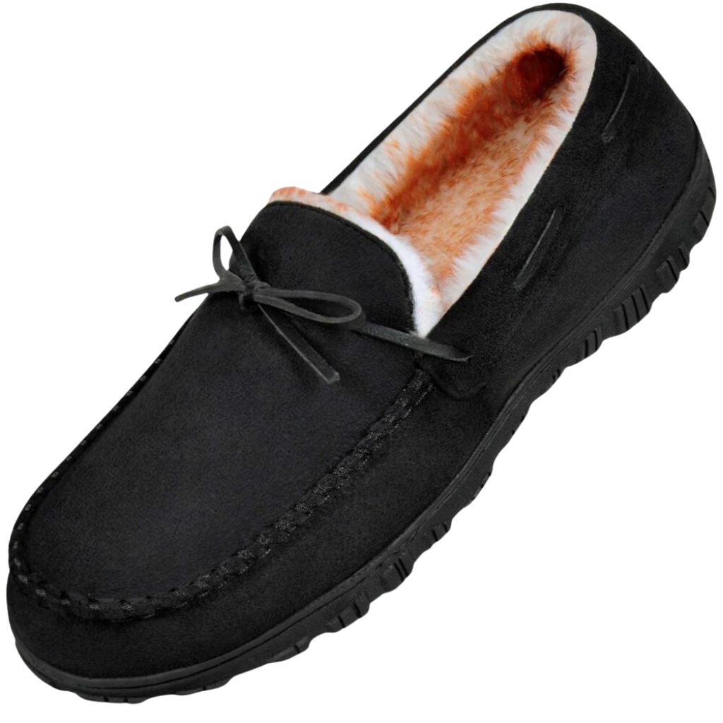 Men Moccasin With Cozy Memory Foam Slippers