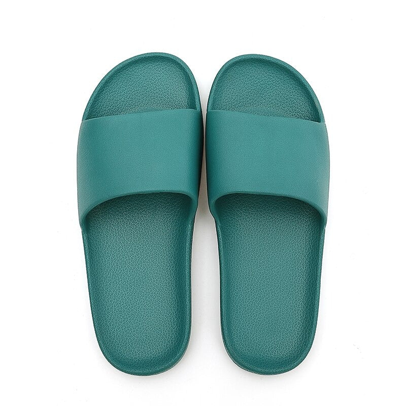 The Solid Colored Cushion Slides - My Beach Shoes