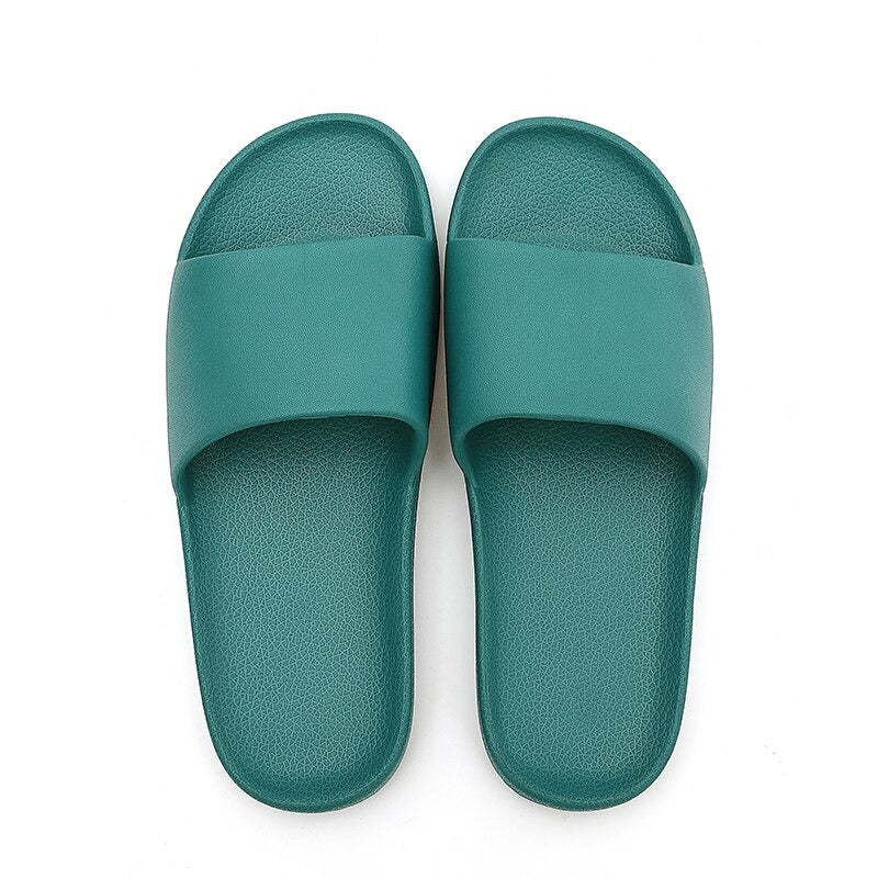 The Solid Colored Cushion Slides - My Beach Shoes