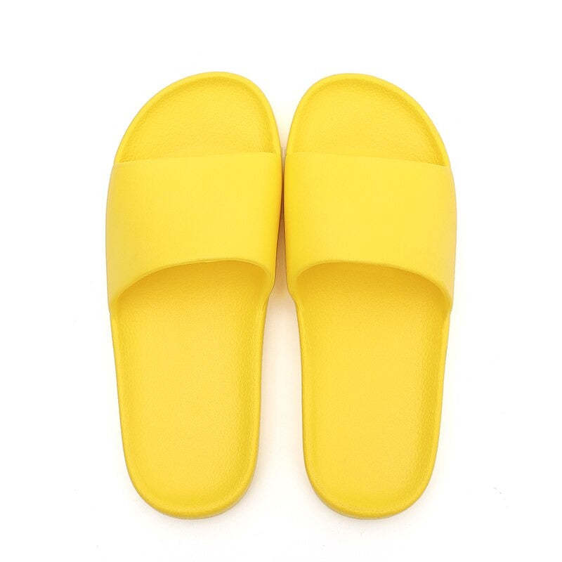 The Solid Colored Cushion Slides - My Beach Shoes