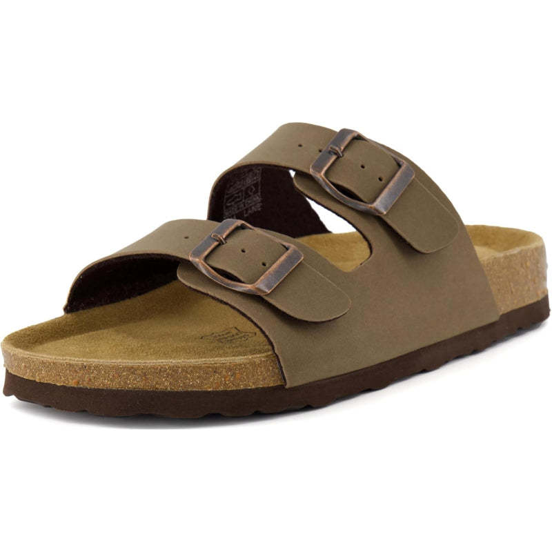 Cork Footbed Sandal With Adjustable Buckle And Soft Inner Lining - My Beach Shoes