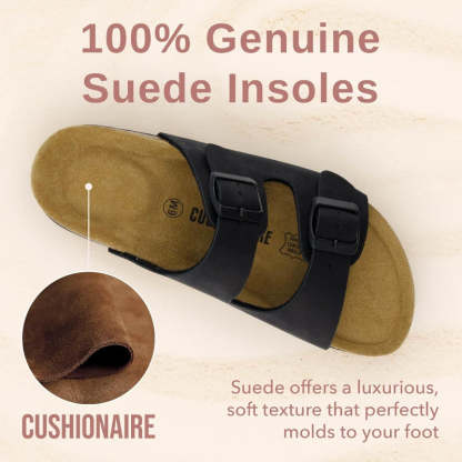 Cork Footbed Sandal With Adjustable Buckle And Soft Inner Lining - My Beach Shoes