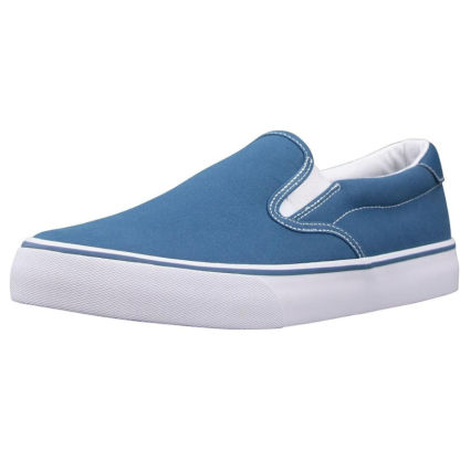 Slip On Canvas Sneakers With Structured Footbed - My Beach Shoes