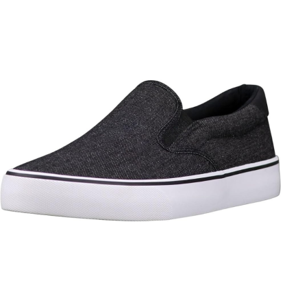 Slip On Canvas Sneakers With Structured Footbed - My Beach Shoes