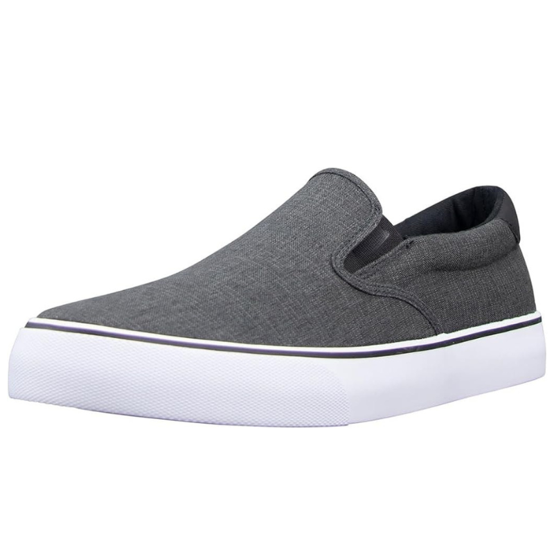 Slip On Canvas Sneakers With Structured Footbed - My Beach Shoes