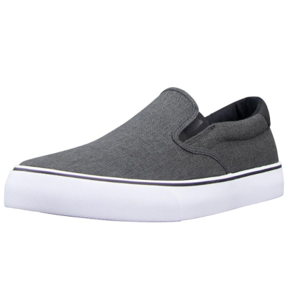 Slip On Canvas Sneakers With Structured Footbed - My Beach Shoes