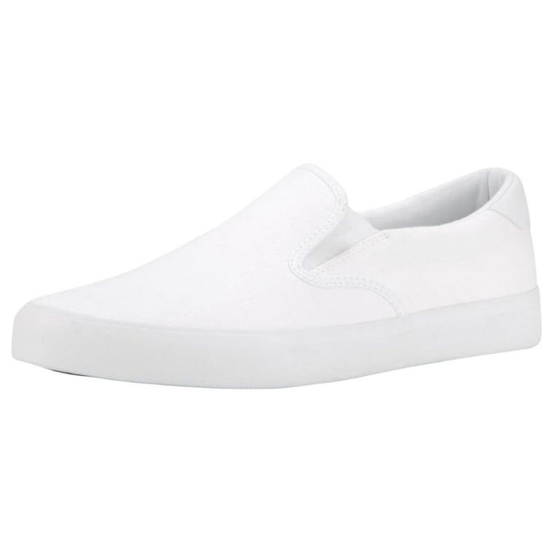 Slip On Canvas Sneakers With Contrast Sole For Modern Appeal
