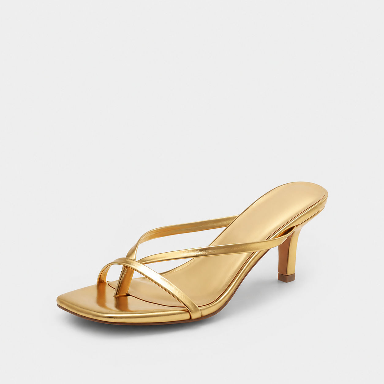 Square Front Slip On Sandals with Cushioned Design for Casual Wear for Women