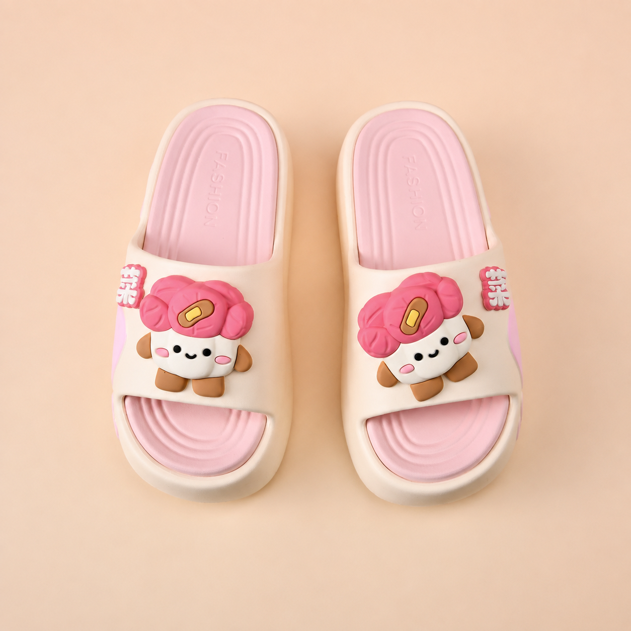 Casual Summer Cartoon Print Eva Slippers For Women