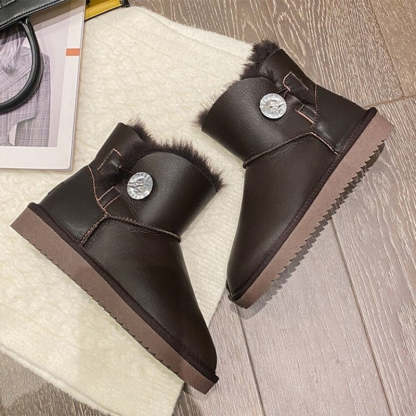 Natural Wool Lined Winter Warm Shoes - My Beach Shoes