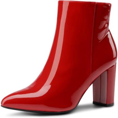 Classic Chunky Pointed Boots - My Beach Shoes
