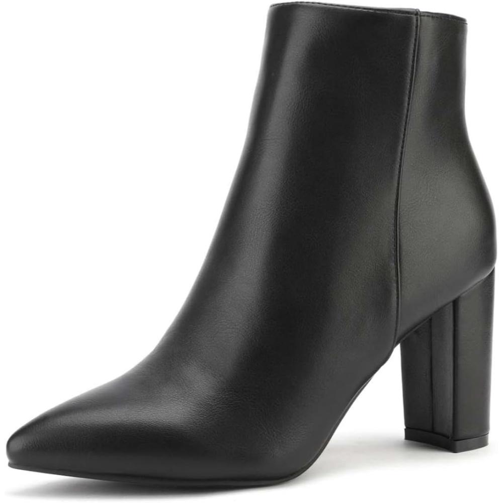 Classic Chunky Pointed Boots-My Beach Shoes