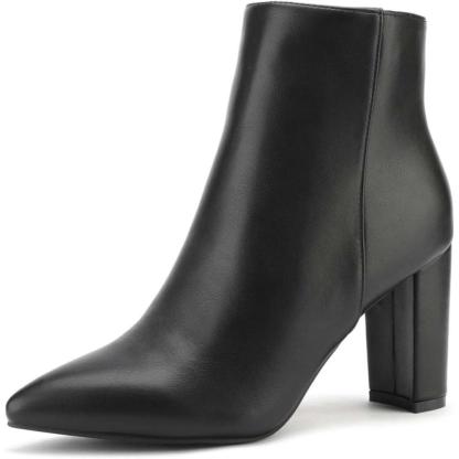 Classic Chunky Pointed Boots - My Beach Shoes