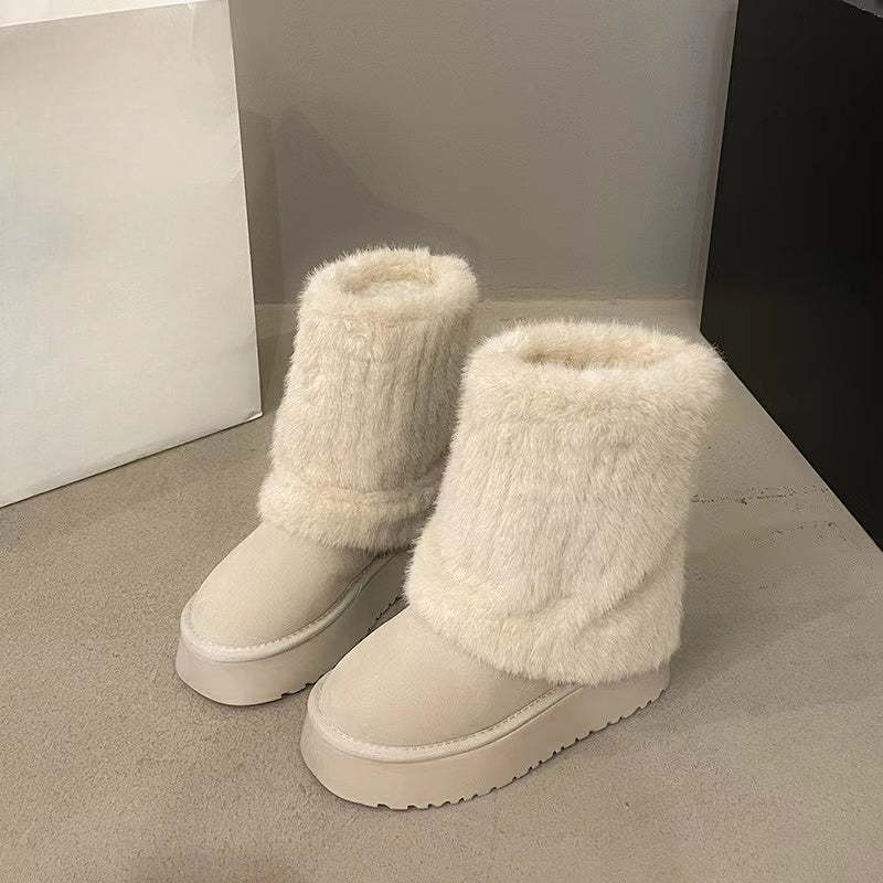 Comfy High Top Snow Boots-My Beach Shoes