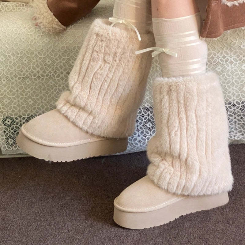 Comfy High Top Snow Boots-My Beach Shoes