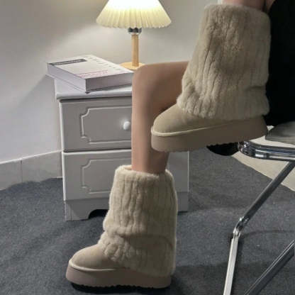 Comfy High Top Snow Boots - My Beach Shoes