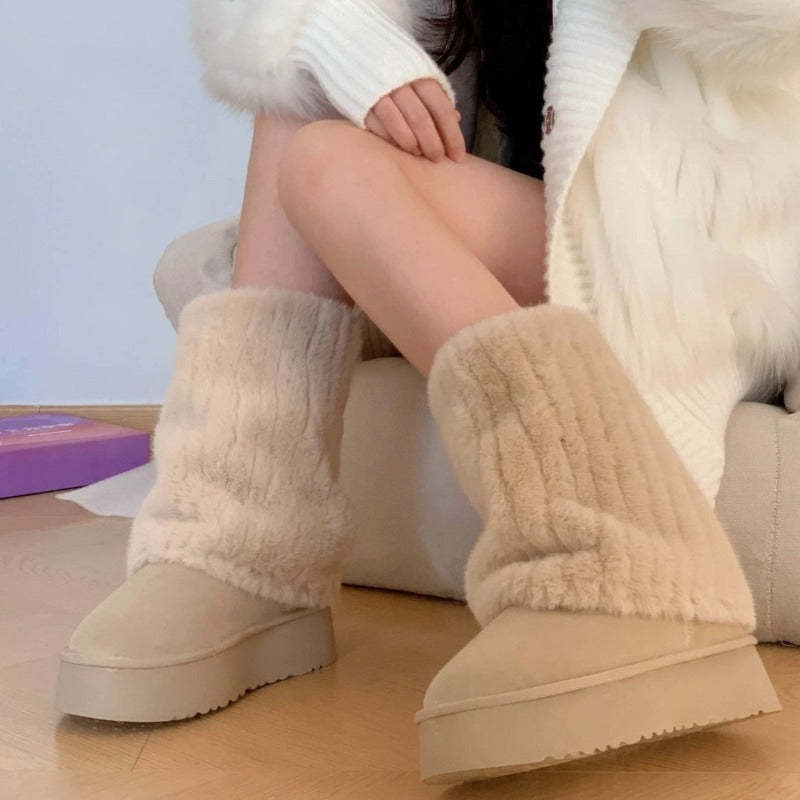 Comfy High Top Snow Boots-My Beach Shoes