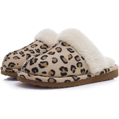 Cozy Fleece Lined Suede Plush Slippers - My Beach Shoes
