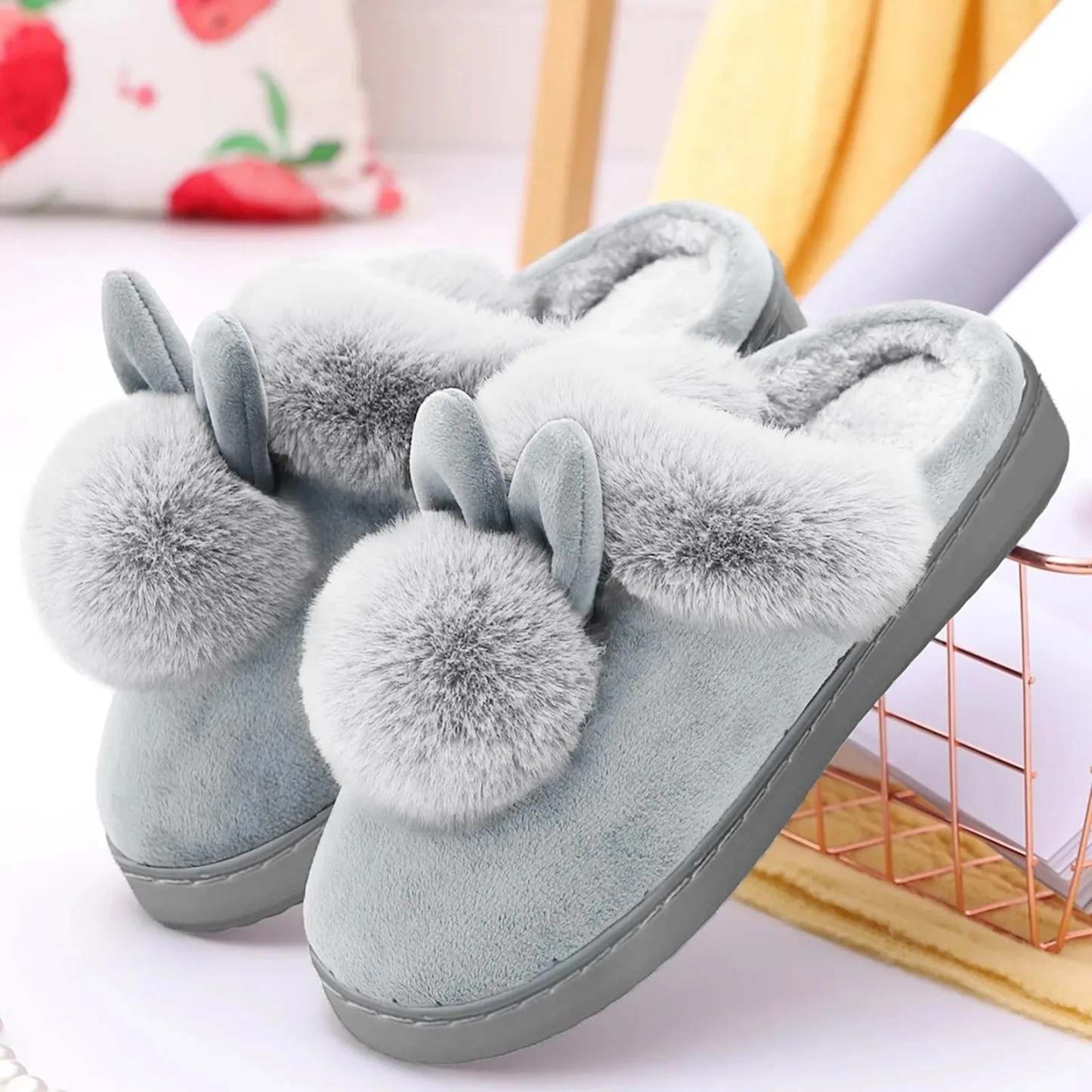 Cozy Indoor Fluffy Slippers - My Beach Shoes