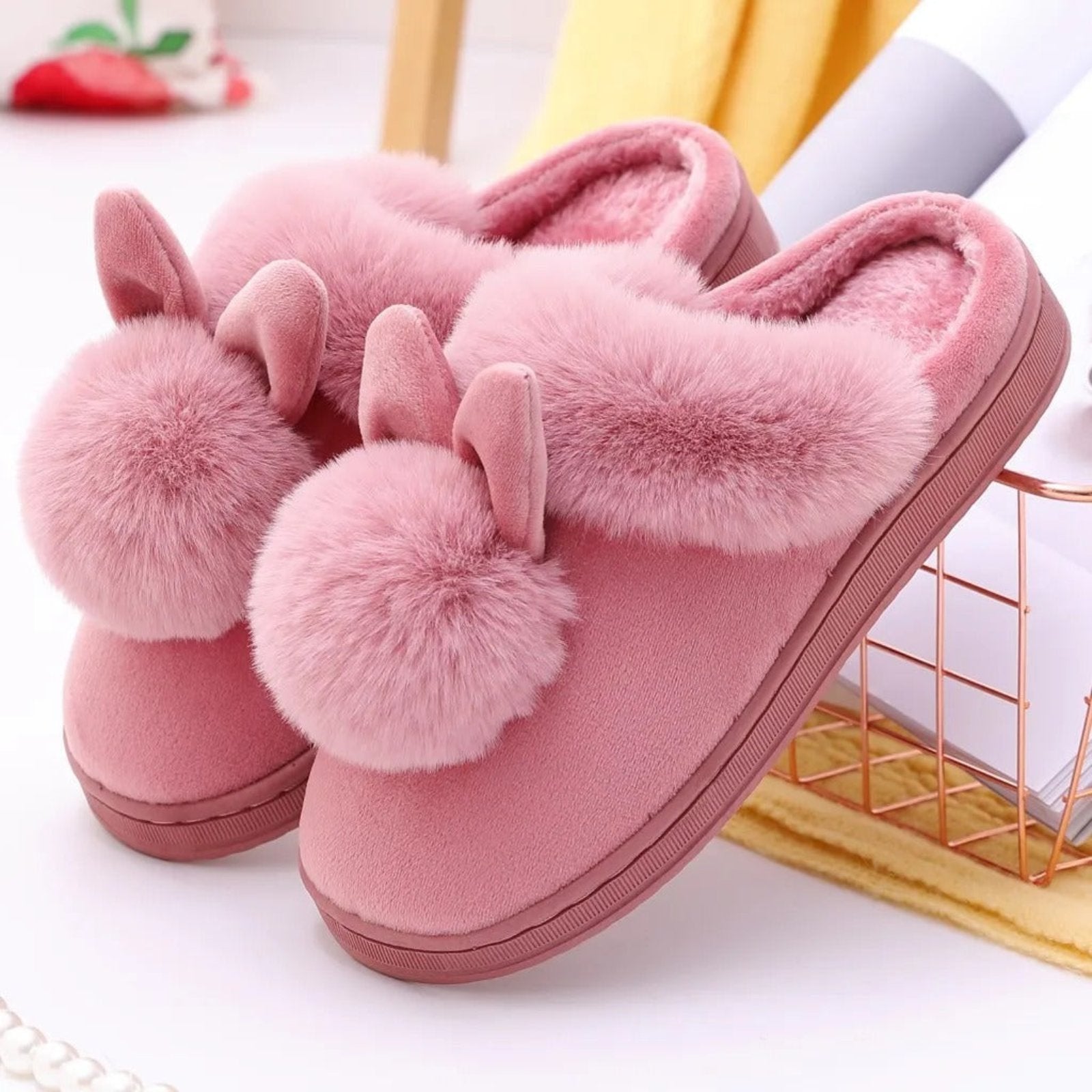 Cozy Indoor Fluffy Slippers-My Beach Shoes