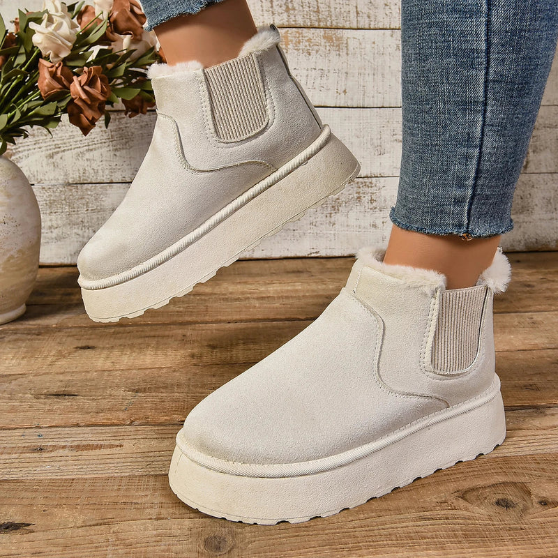 Soft Wool Lined Comfy Boots - My Beach Shoes
