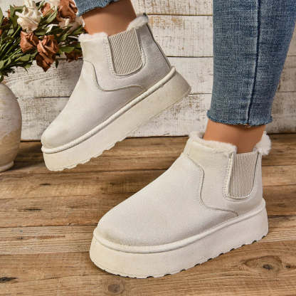 Soft Wool Lined Comfy Boots - My Beach Shoes