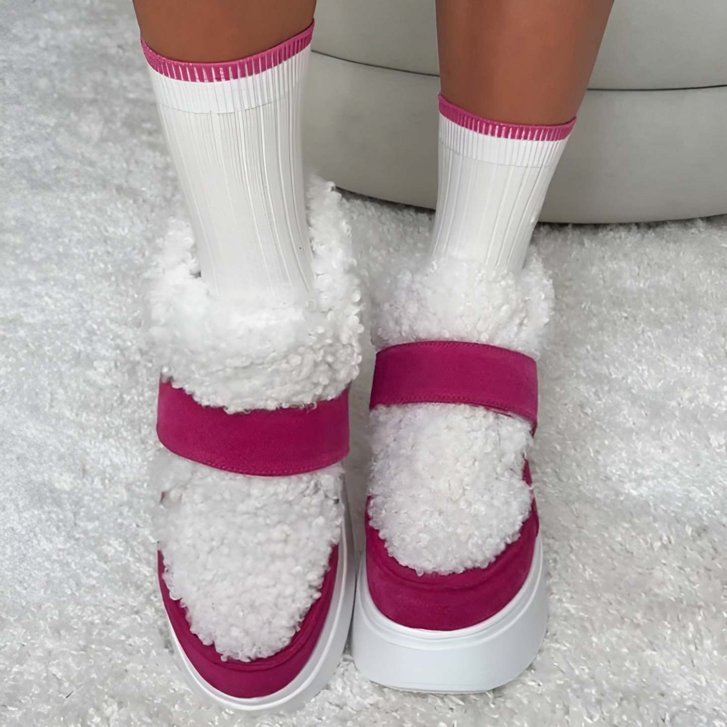 Elevated Warm And Style Comfy Fur Boots - My Beach Shoes