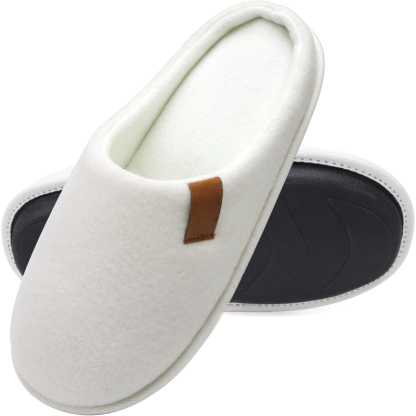 Felt Cozy Memory Scuff Slippers Slip