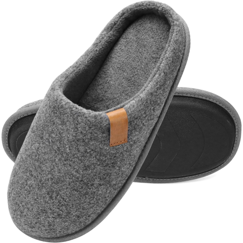 Felt Cozy Memory Scuff Slippers Slip