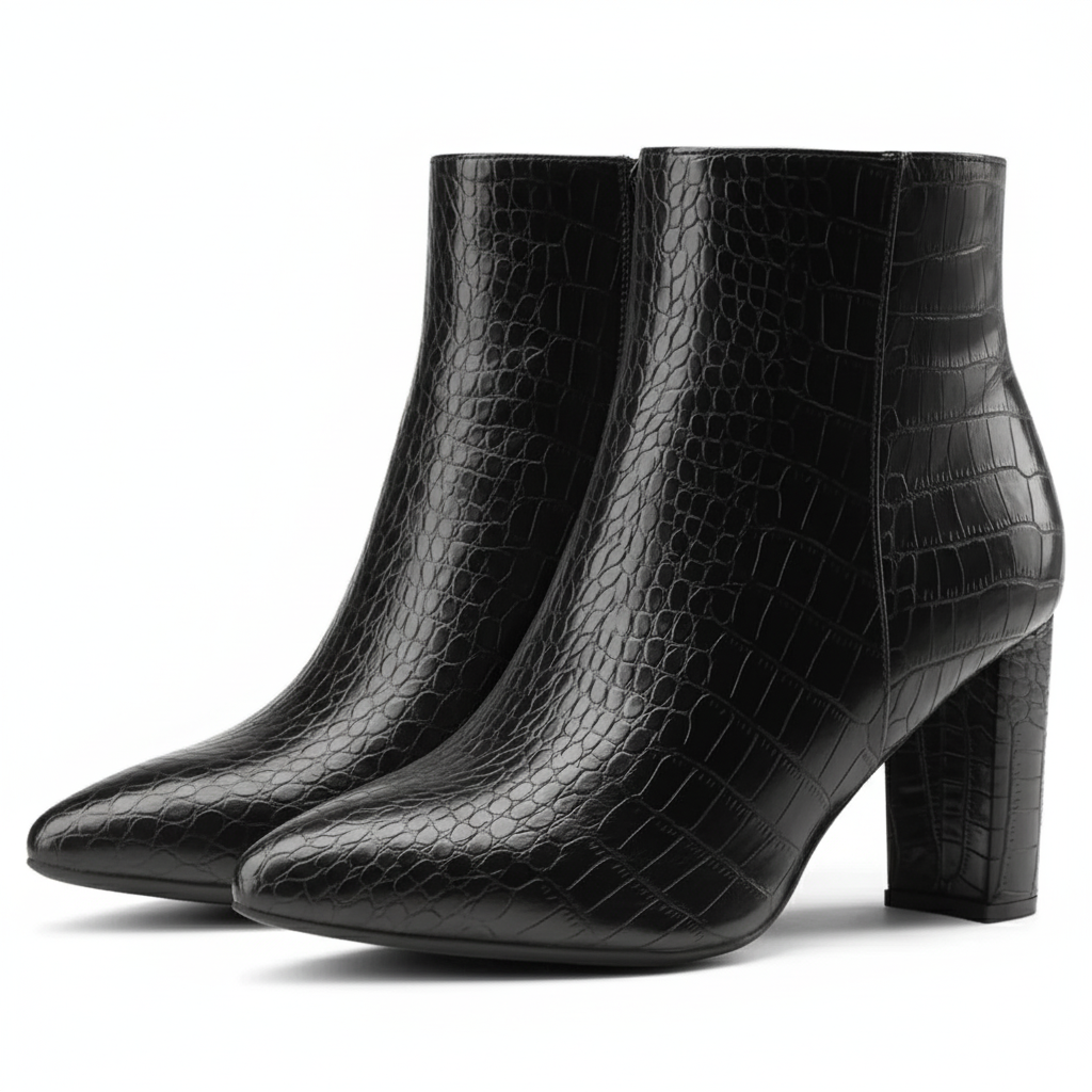 Textured Pattern Boots