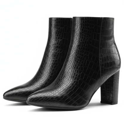 Textured Pattern Boots