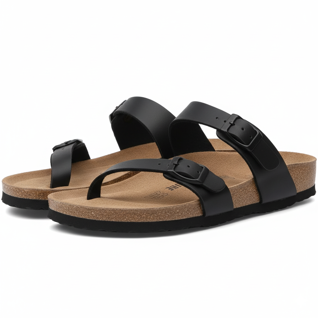 Open Buckle Design Clogs