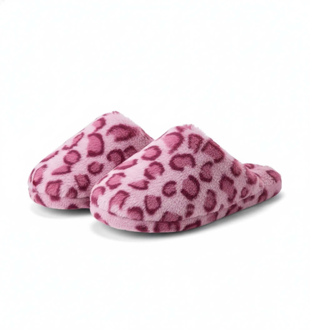Women Soft Fuzzy Scuff Slippers With Memory Foam