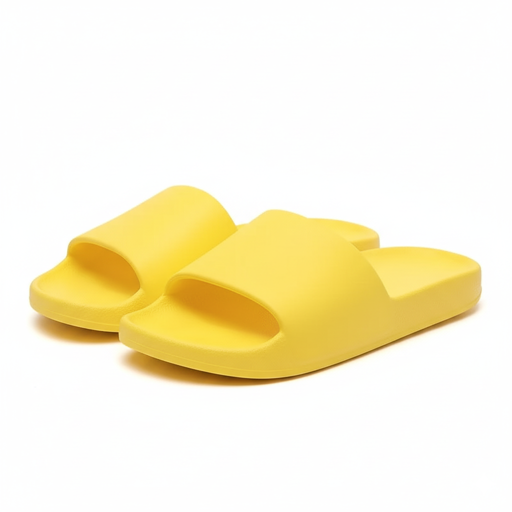 The Solid Colored Cushion Slides