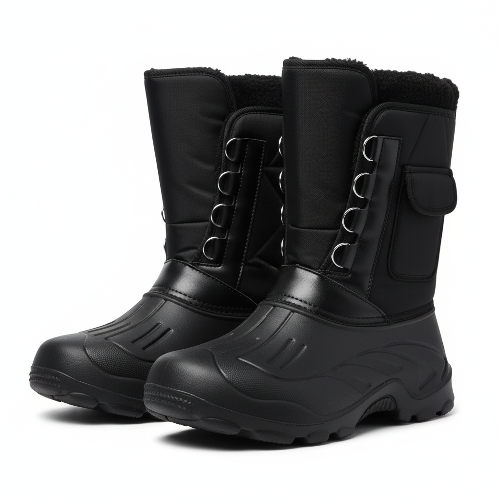 Non-Slip Platform Short Plush Snow Boots