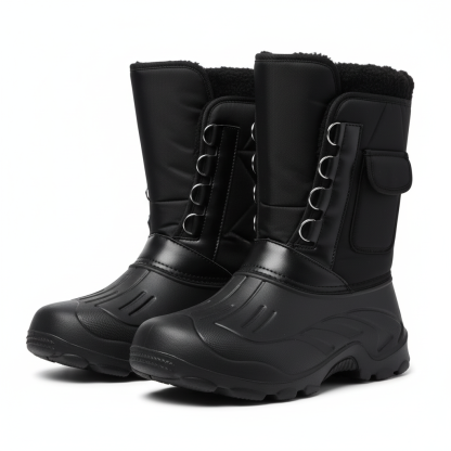 Non-Slip Platform Short Plush Snow Boots