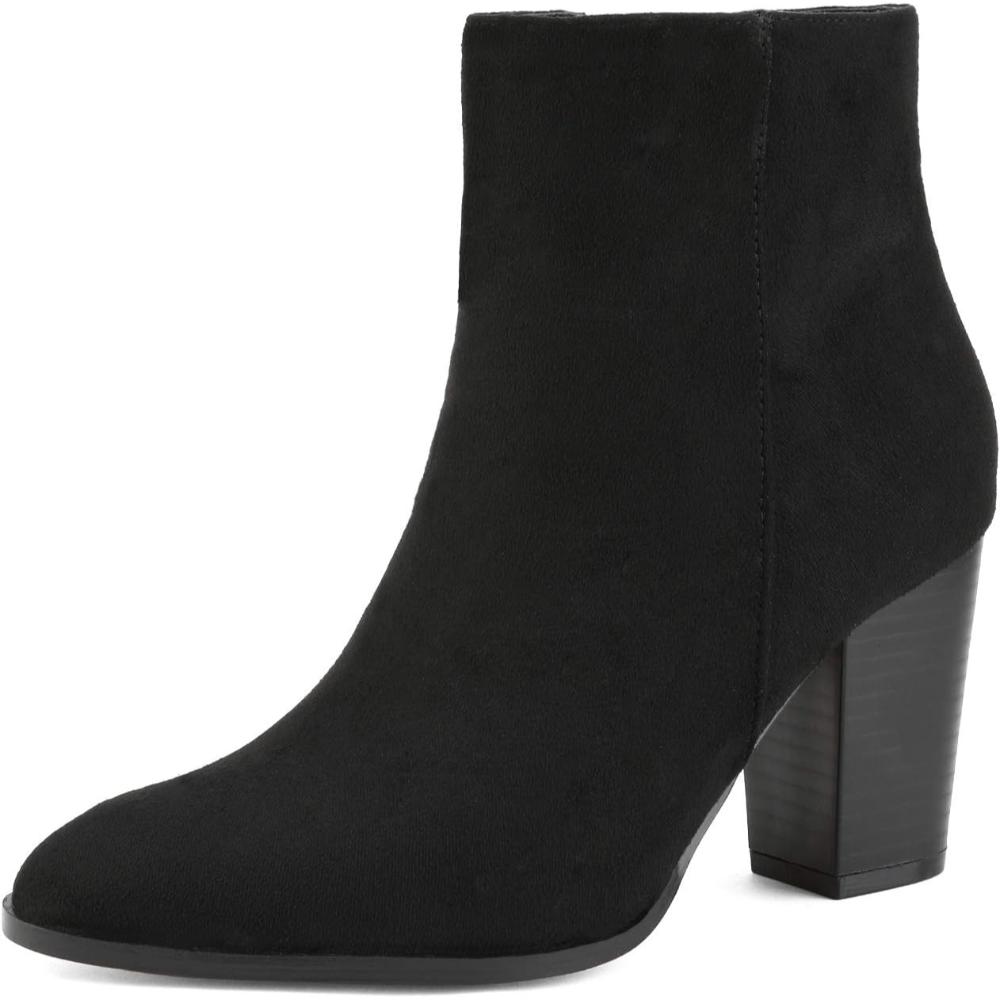 High Block Boots With Side Zipper - My Beach Shoes