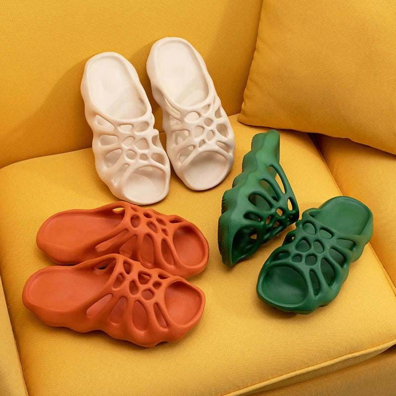 The Patterned Cloud Cushion Slides - My Beach Shoes
