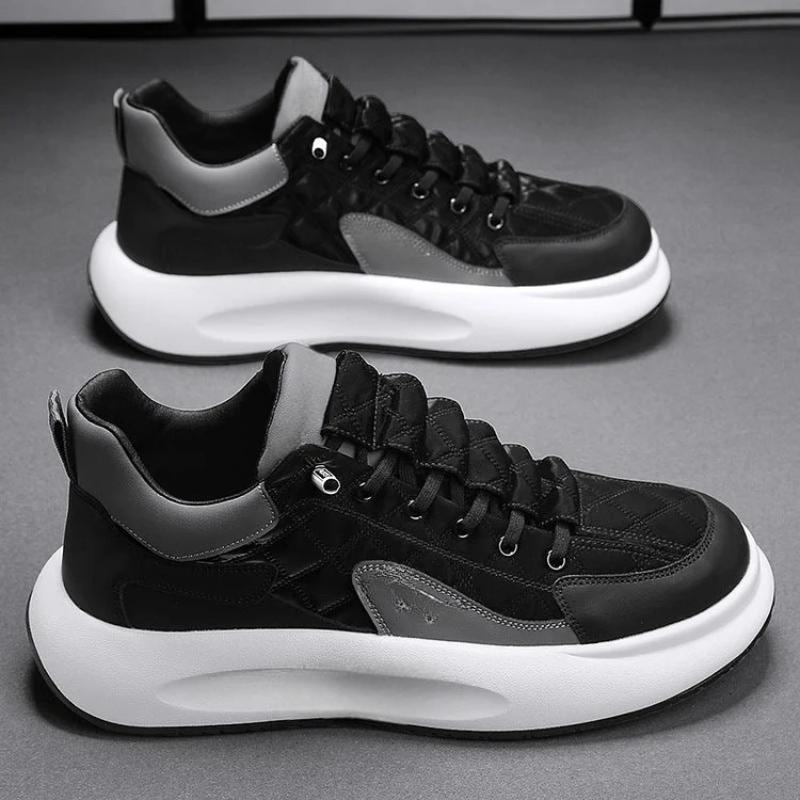 Quilted Lace Up Athletic Sneakers - My Beach Shoes