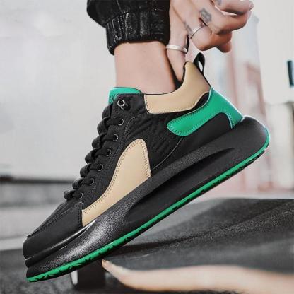 Quilted Lace Up Athletic Sneakers - My Beach Shoes