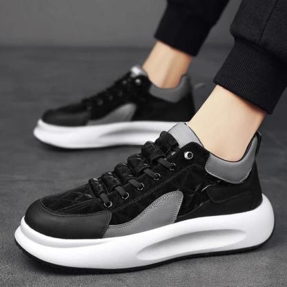 Quilted Lace Up Athletic Sneakers - My Beach Shoes