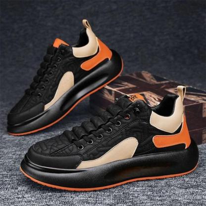 Quilted Lace Up Athletic Sneakers - My Beach Shoes