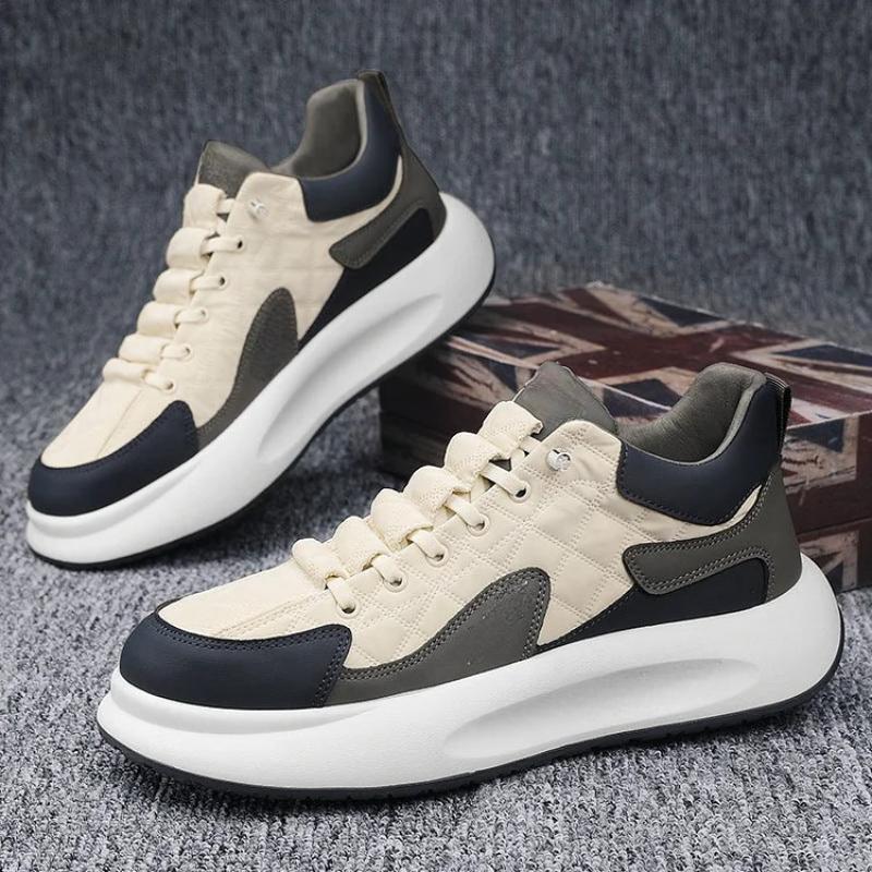 Quilted Lace Up Athletic Sneakers - My Beach Shoes