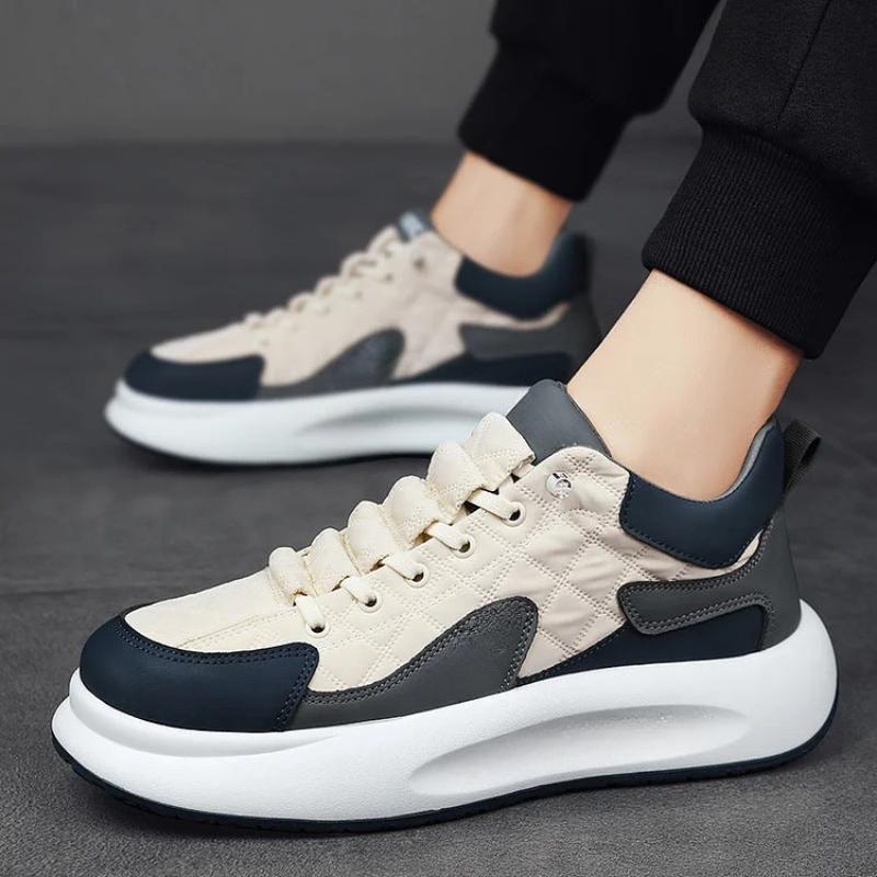 Quilted Lace Up Athletic Sneakers - My Beach Shoes